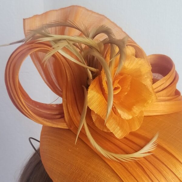orange silk hat top