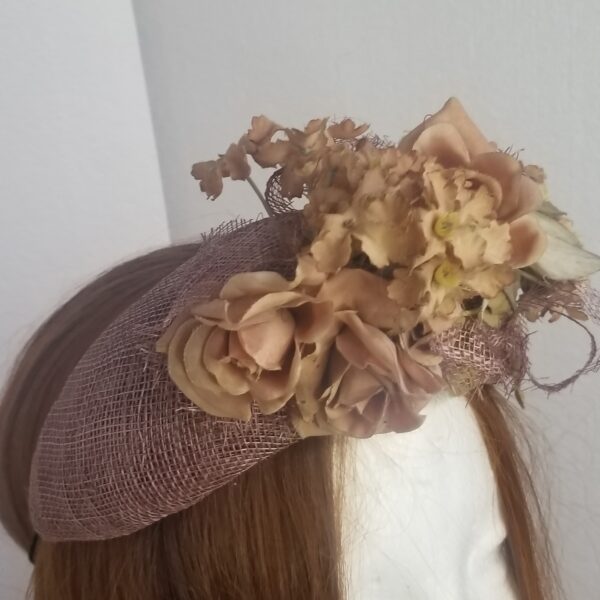 dusky pastel floral band side view