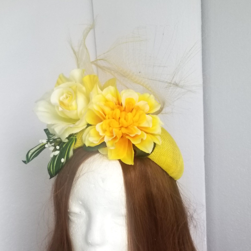 yellow floral headband
