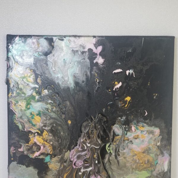black background acrylic pour 2 top