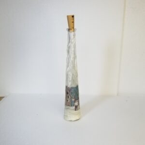 decorated bottle with lights