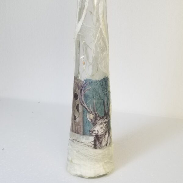 decorated bottle close up