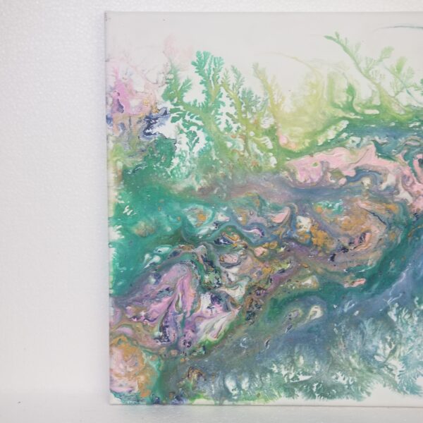 coral effect acrylic pour 2 left side