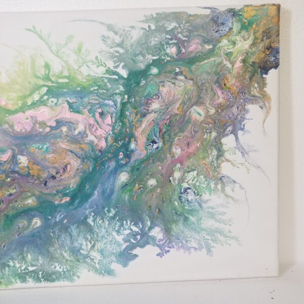 coral effect acrylic pour 2 right side