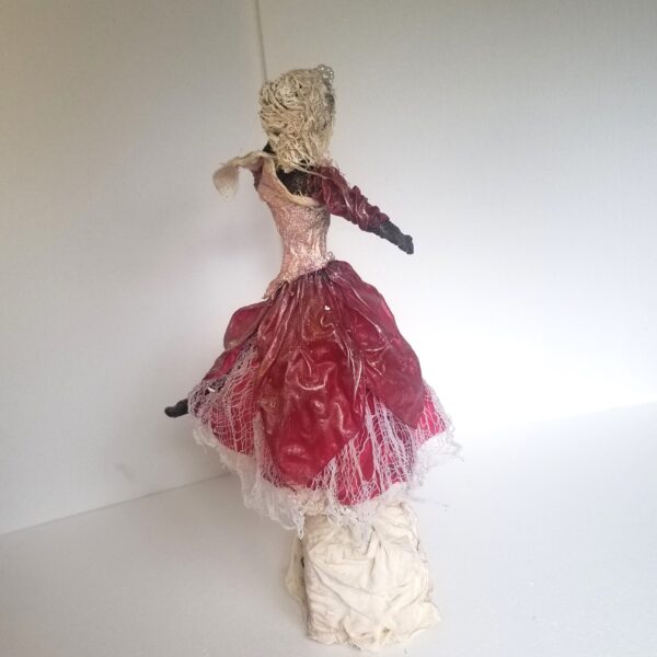 Dancer Figure Made With Powertex and Silk - Image 5
