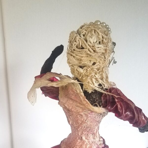 Dancer Figure Made With Powertex and Silk - Image 2