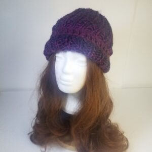 Beanie hat shades of mauve