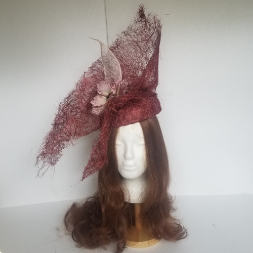 aubergine tangletuft hat