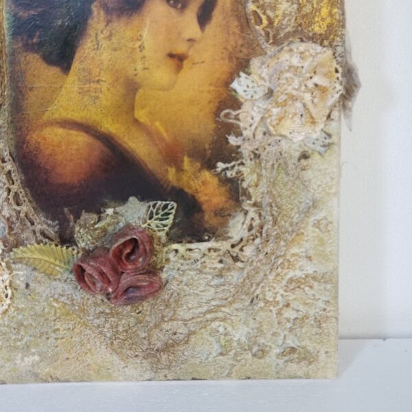 mixed media lady bottom right