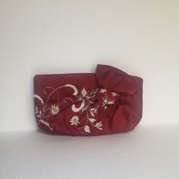 red satin clutch bag 2