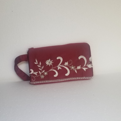 red satin clutch bag 3