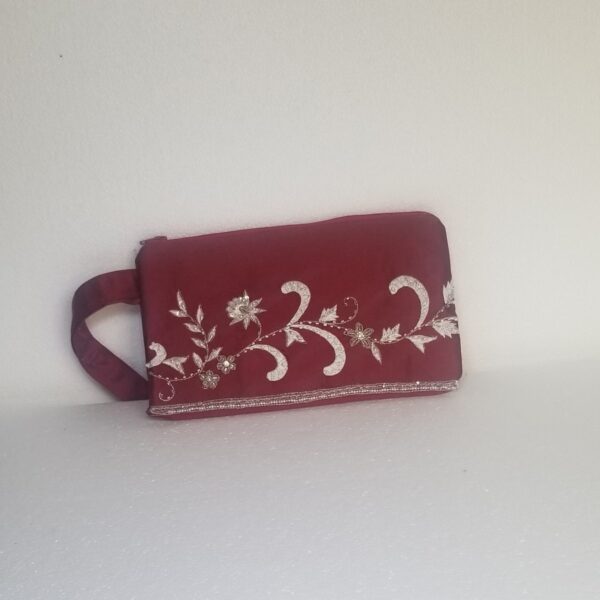 red satin clutch bag 3