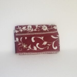 small red satin pouch