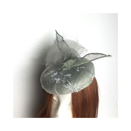 grey lace hat