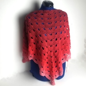 shades of red shawl