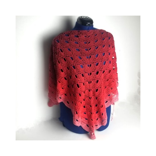 shades of red shawl