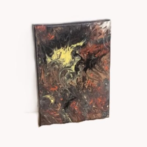 dark acrylic pour small