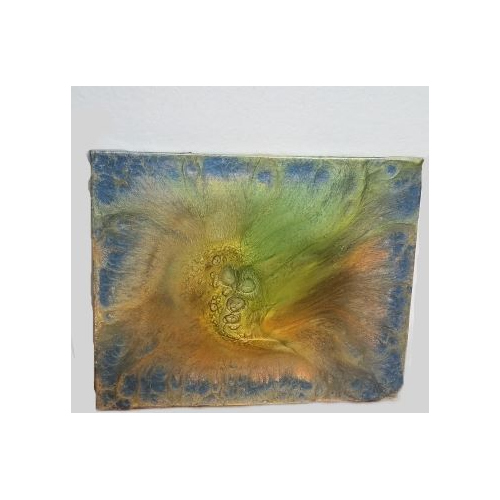 vortex metallic acrylic pour canvas