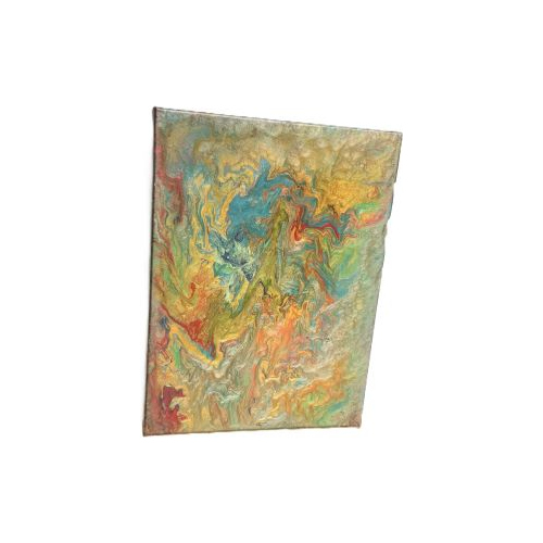 Multicolour metallic acrylic pour 6