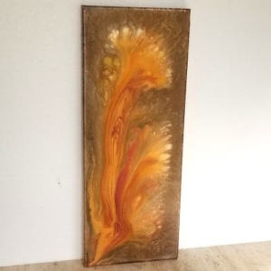 lily metallic acrylic pour