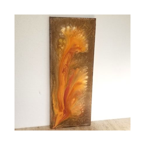 lily metallic acrylic pour