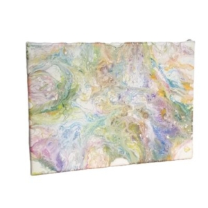 Pastel multi colour acrylic pour