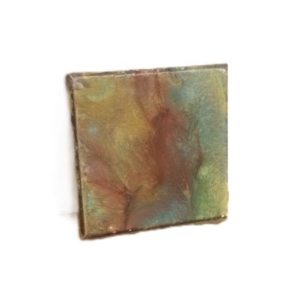 small metallic acrylic pour canvas