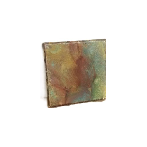 small metallic acrylic pour canvas