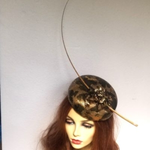 snakeskin effect leather button hat