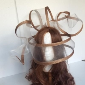 illusion face veil headpiece