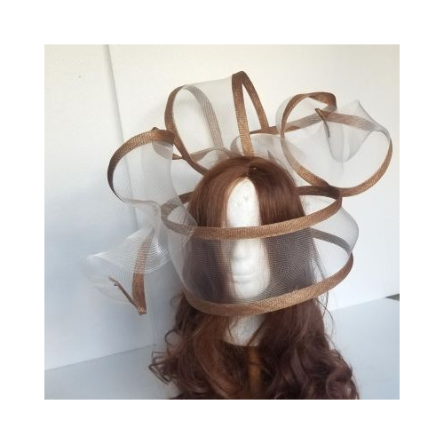 illusion face veil headpiece