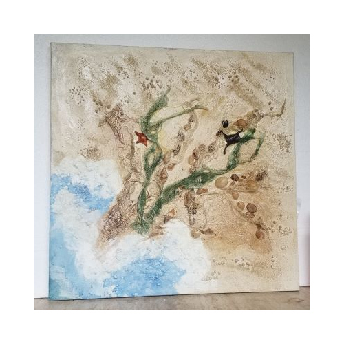 seashore mixed media