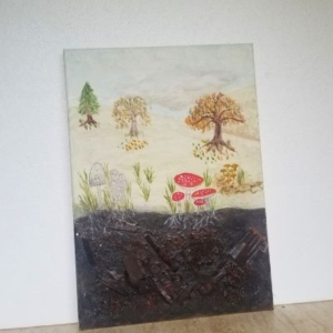 autumn mixed media