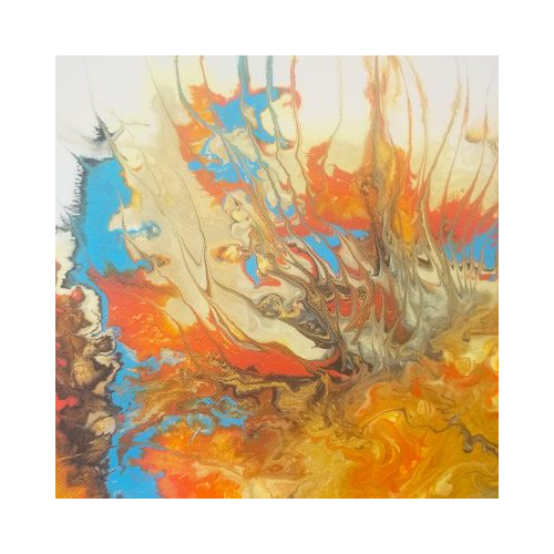 Fronds multicoloured pour