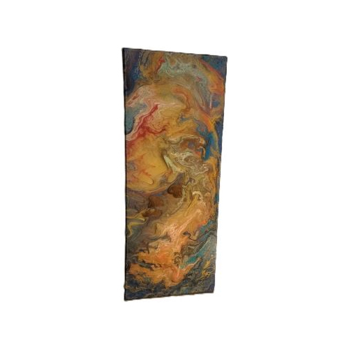 dragon metallic acrylic pour