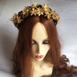 black and gold headband