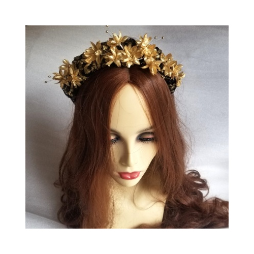 black and gold headband