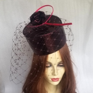 asymmetric pill box hat
