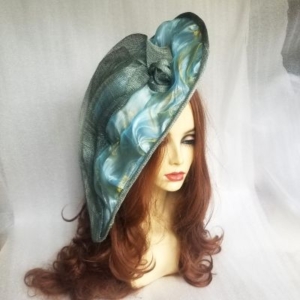 water brimmed hat