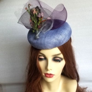 lilac button hat